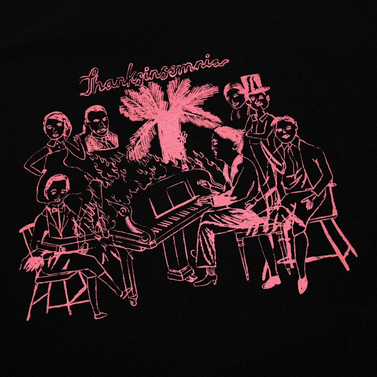 Tshirt Loraine Black Thanksinsomnia - Gambar 2