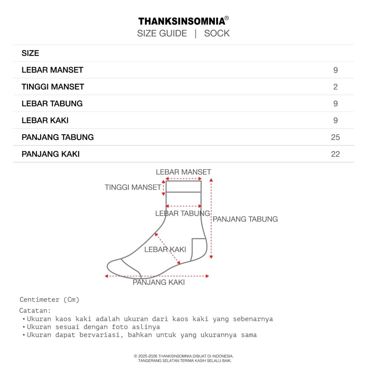 Socks Selina Black Thanksinsomnia - Gambar 5