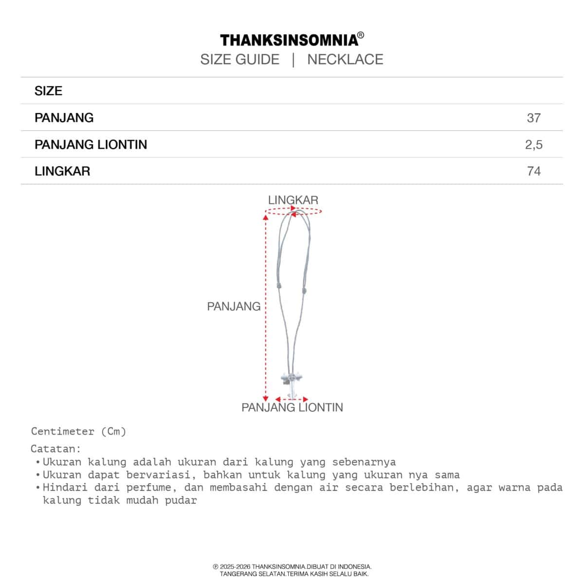 Necklace Laura Thanksinsomnia - Gambar 4