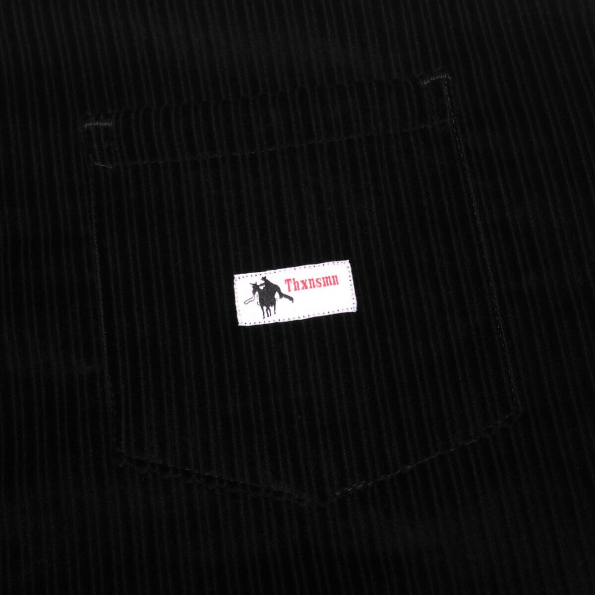 03 - Long Shirt Rose Corduroy Black Thanksinsomnia - Gambar 2