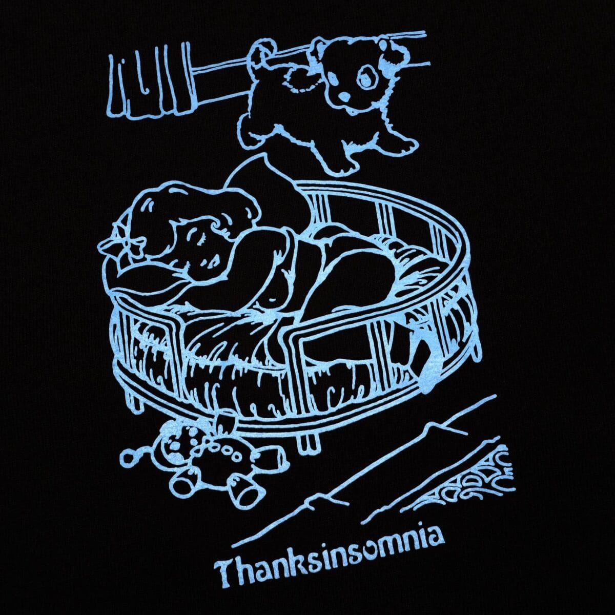 Tshirt Felyse Black Thanksinsomnia - Gambar 2