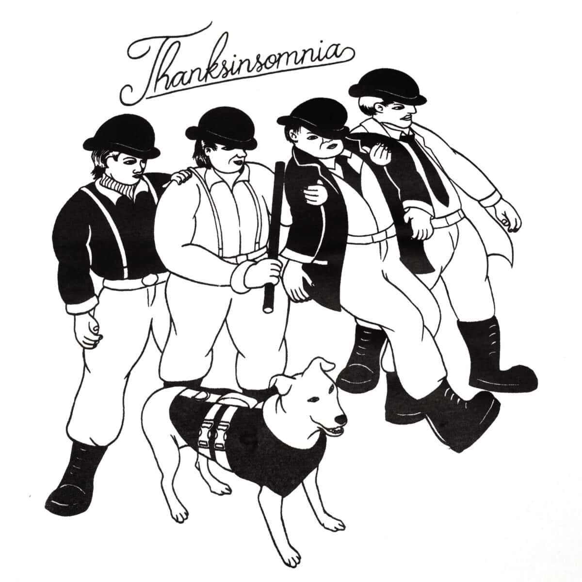Tshirt Oddny White Thanksinsomnia - Gambar 2