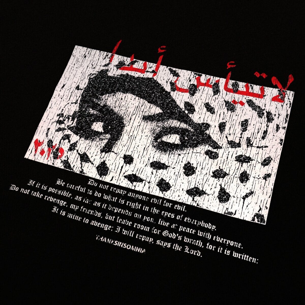 Tshirt Carrie Ann Black Thanksinsomnia - Gambar 2