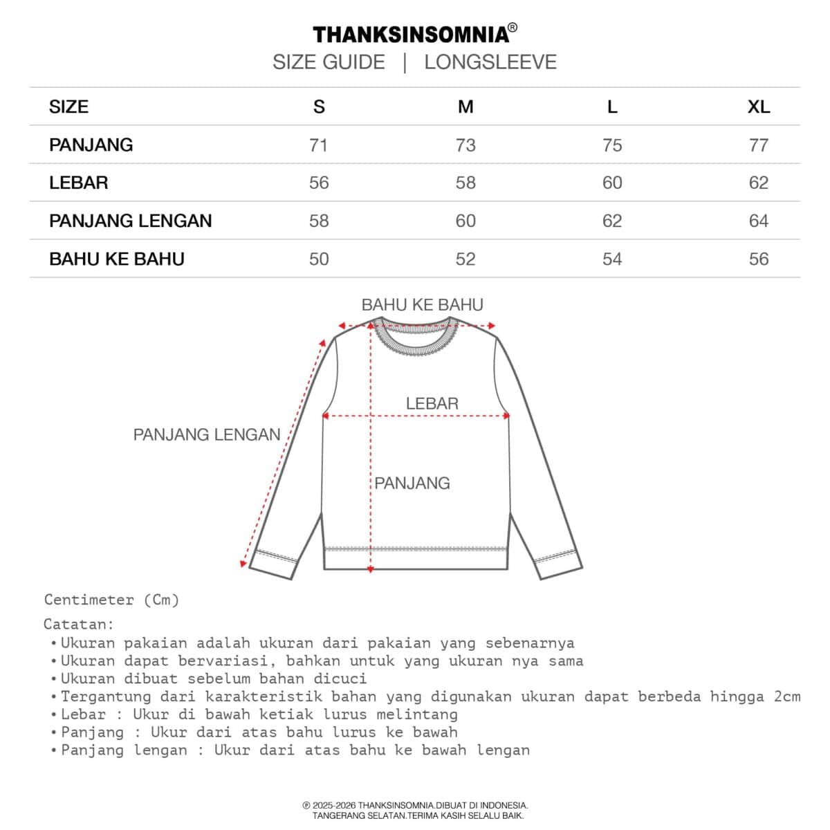 Long Sleeve Elysia White Thanksinsomnia - Gambar 4