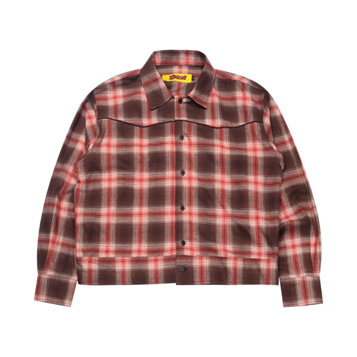 04 - Long Shirt Florentia Plaid Brown Peach Thanksinsomnia