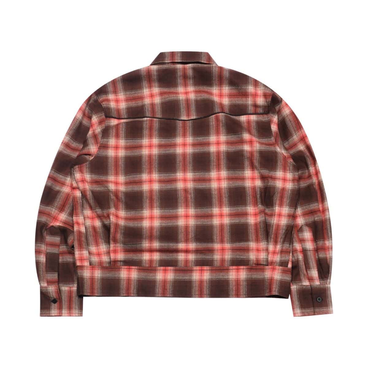 04 - Long Shirt Florentia Plaid Brown Peach Thanksinsomnia - Gambar 2