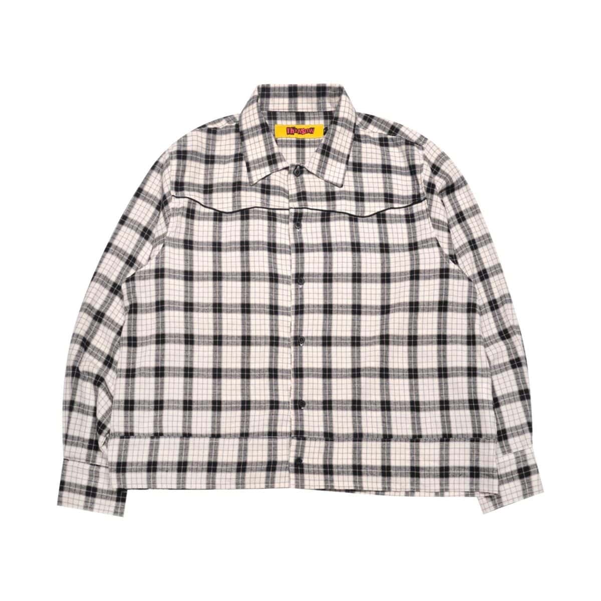 04 - Long Shirt Florentia Plaid White Black Thanksinsomnia