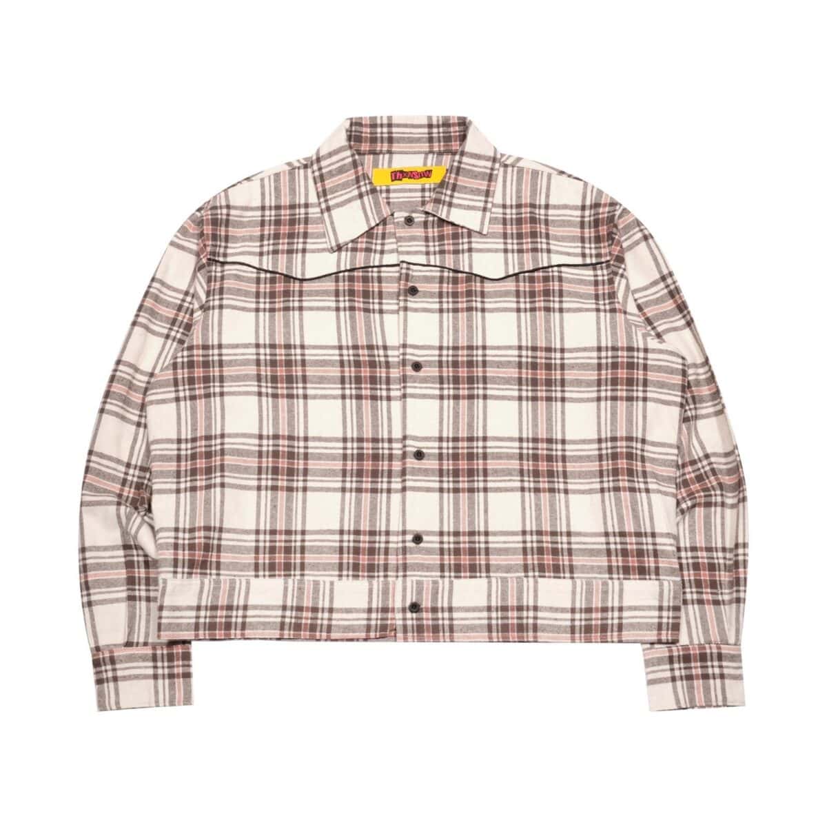 04 - Long Shirt Florentia Plaid Peach Broken White Thanksinsomnia