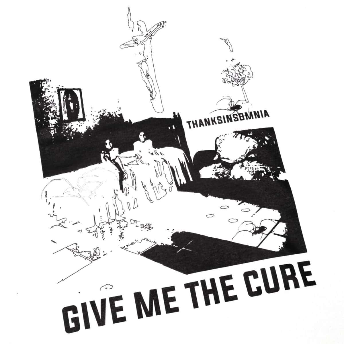 Tshirt Kuina White Thanksinsomnia - Gambar 2