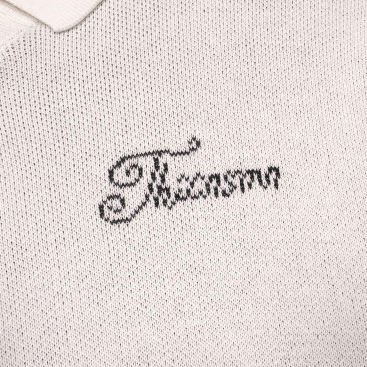 Polo Knit Sweater Sherla Broken White Thanksinsomnia - Gambar 3