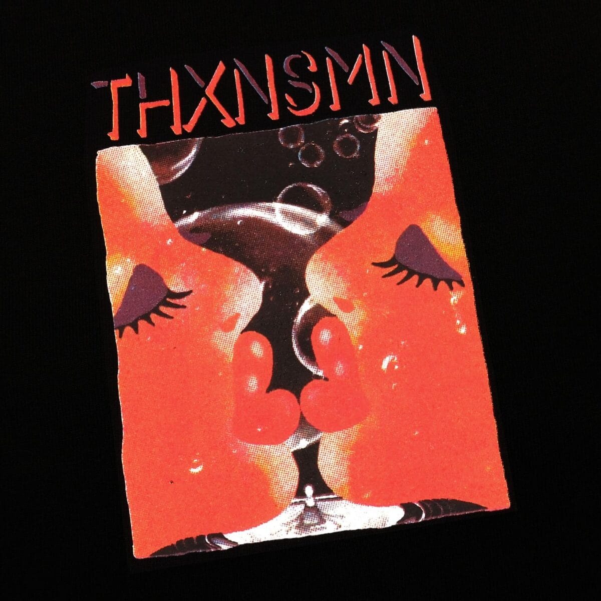 Tshirt Herlaine Black Thanksinsomnia - Gambar 2
