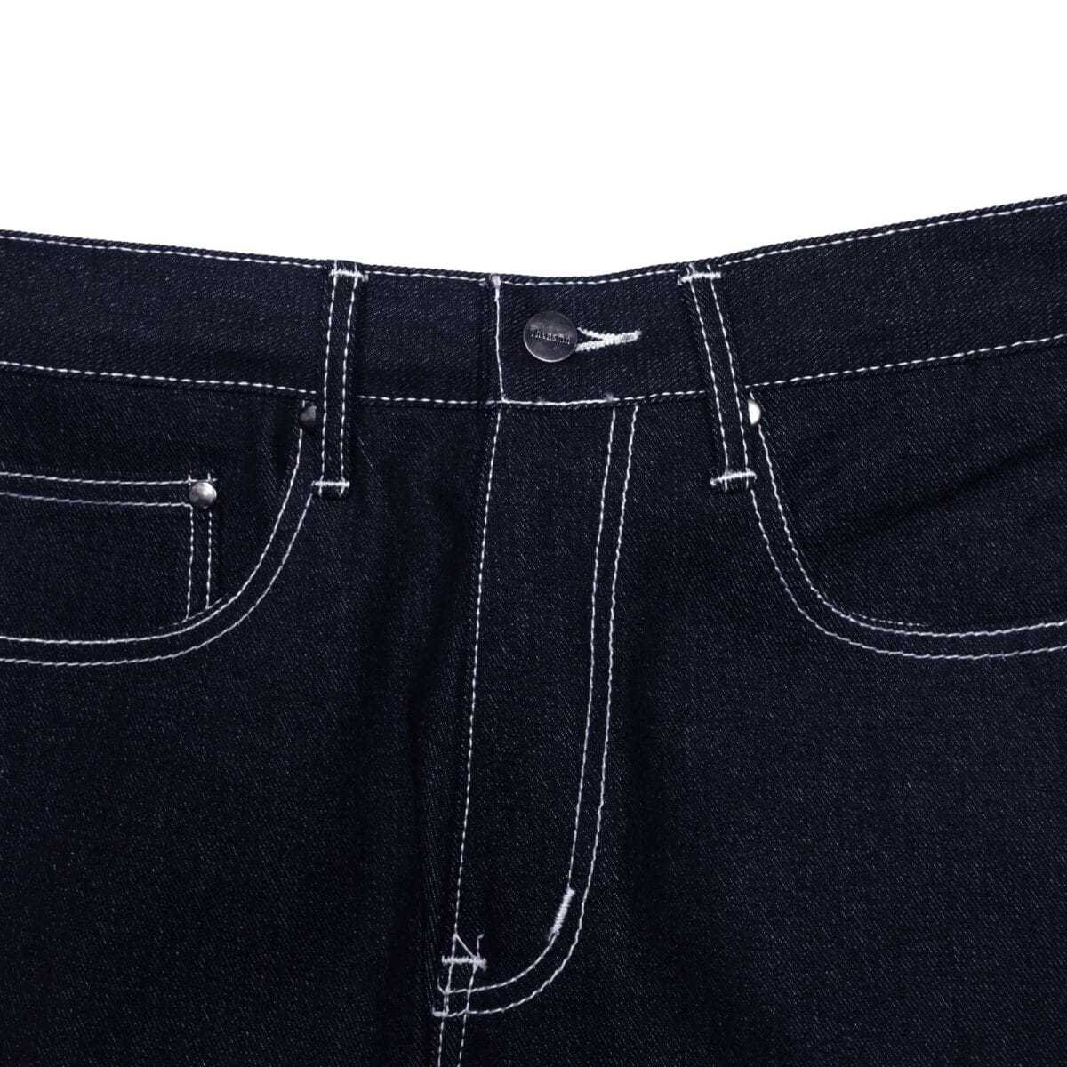 Denim Pants Laras Embroidery Indigo Blue Thanksinsomnia - Gambar 3