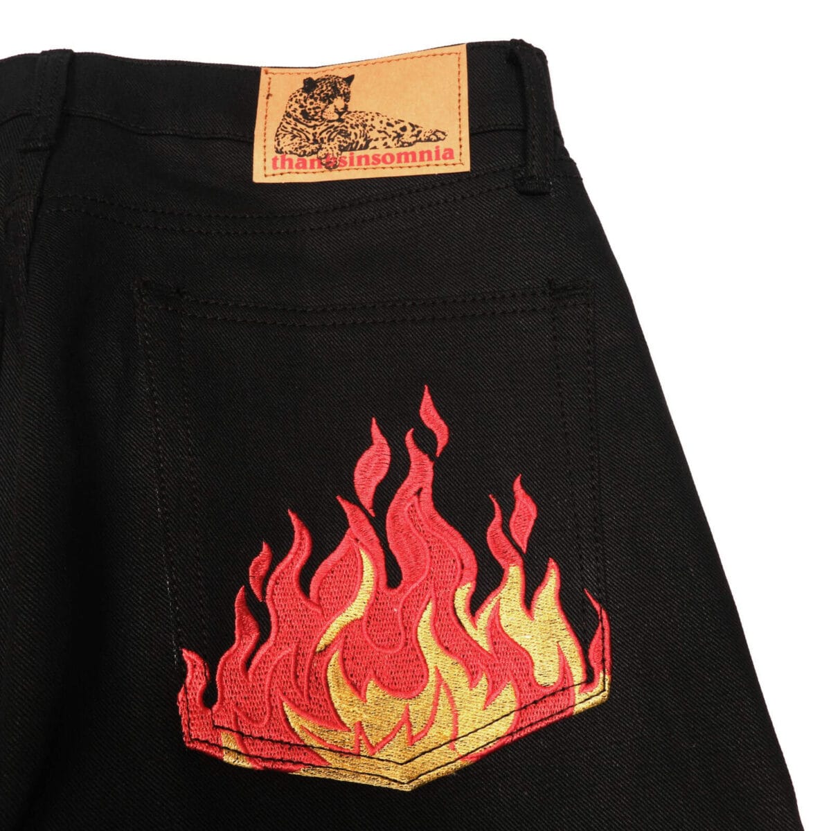 Denim Pants Draelle Fire Black Thanksinsomnia - Gambar 5