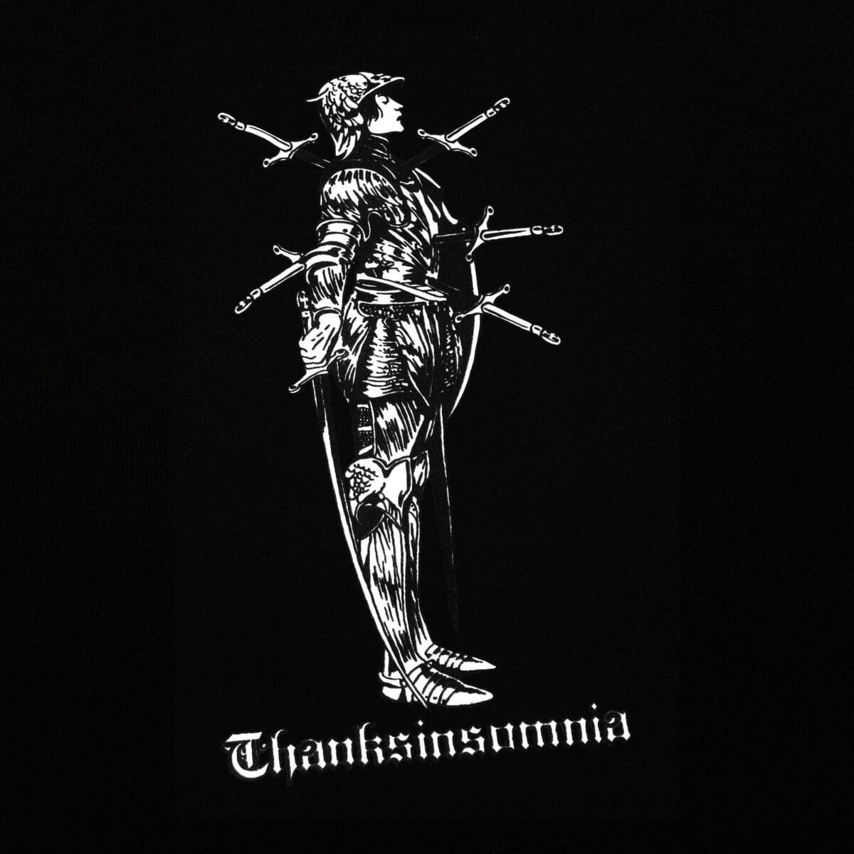 Tshirt Ghinala Black Thanksinsomnia - Gambar 2