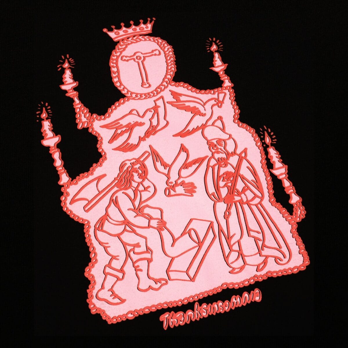 Tshirt Mellya Black Thanksinsomnia - Gambar 2