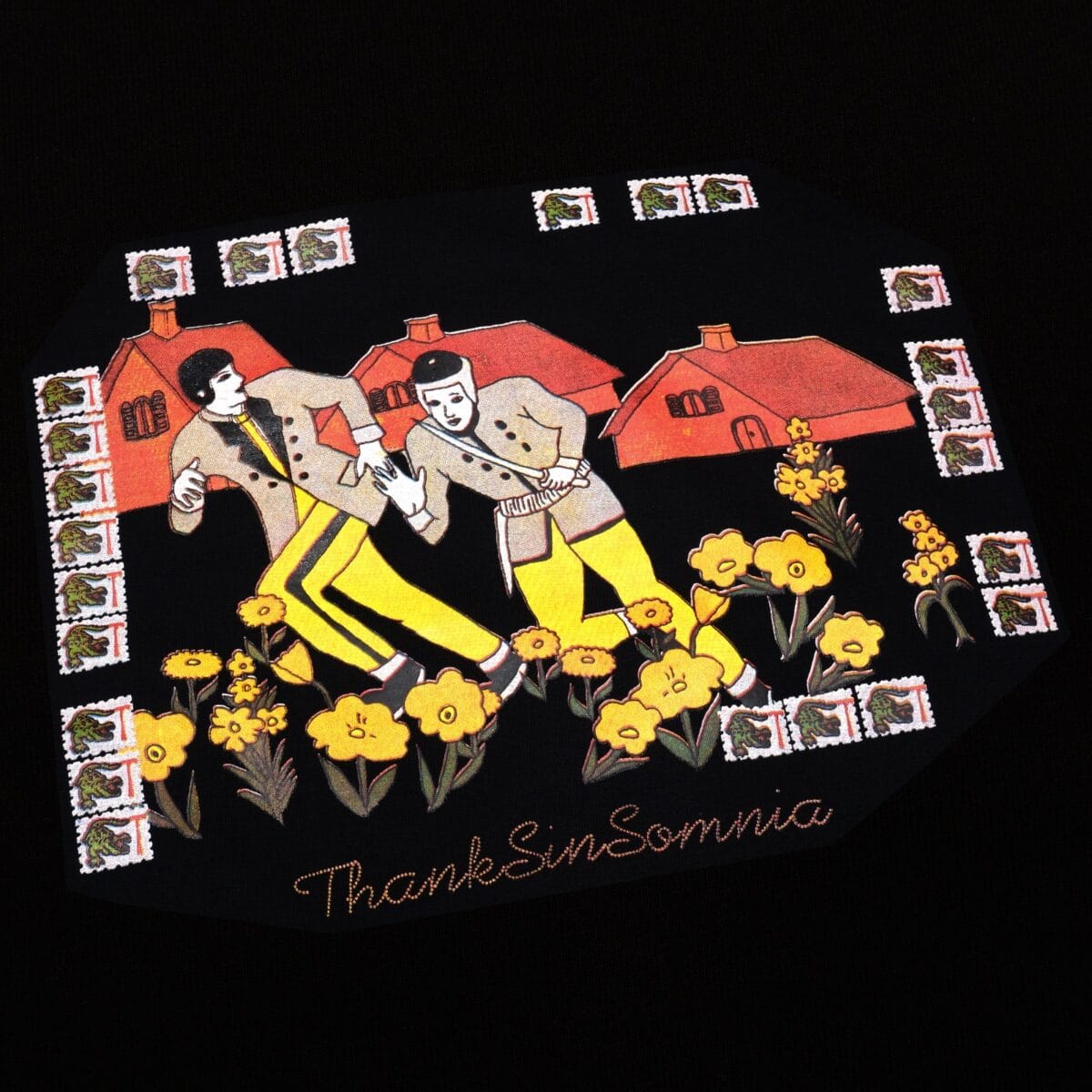 Tshirt Kerine Black Thanksinsomnia - Gambar 2