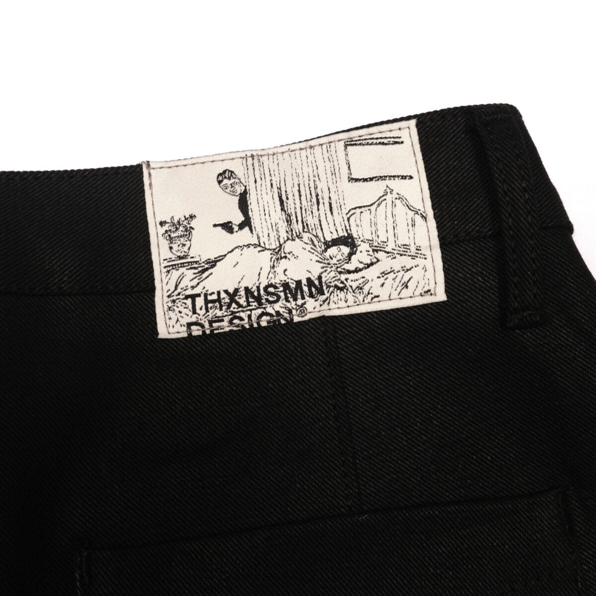 Pants Leonia Embroidery black Thanksinsomnia - Gambar 5
