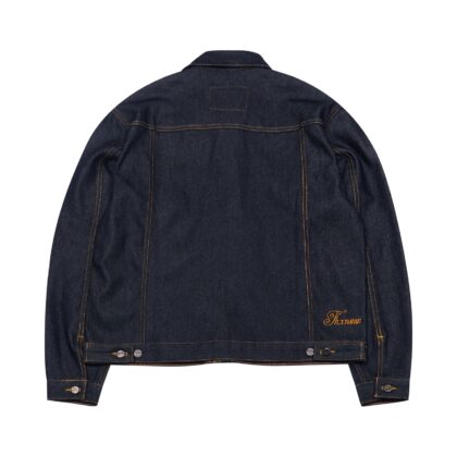 Denim Jacket Nezilla Gold Indigo Blue Thanksinsomnia