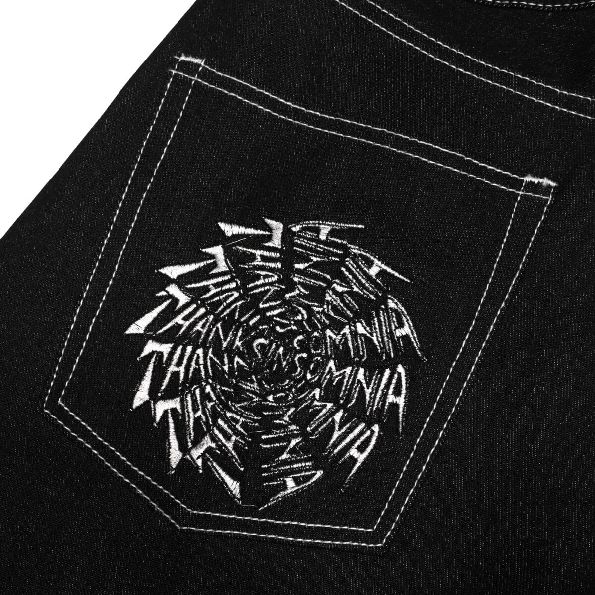 Denim Pants Ginna Spiral Indigo Blue Thanksinsomnia - Gambar 4