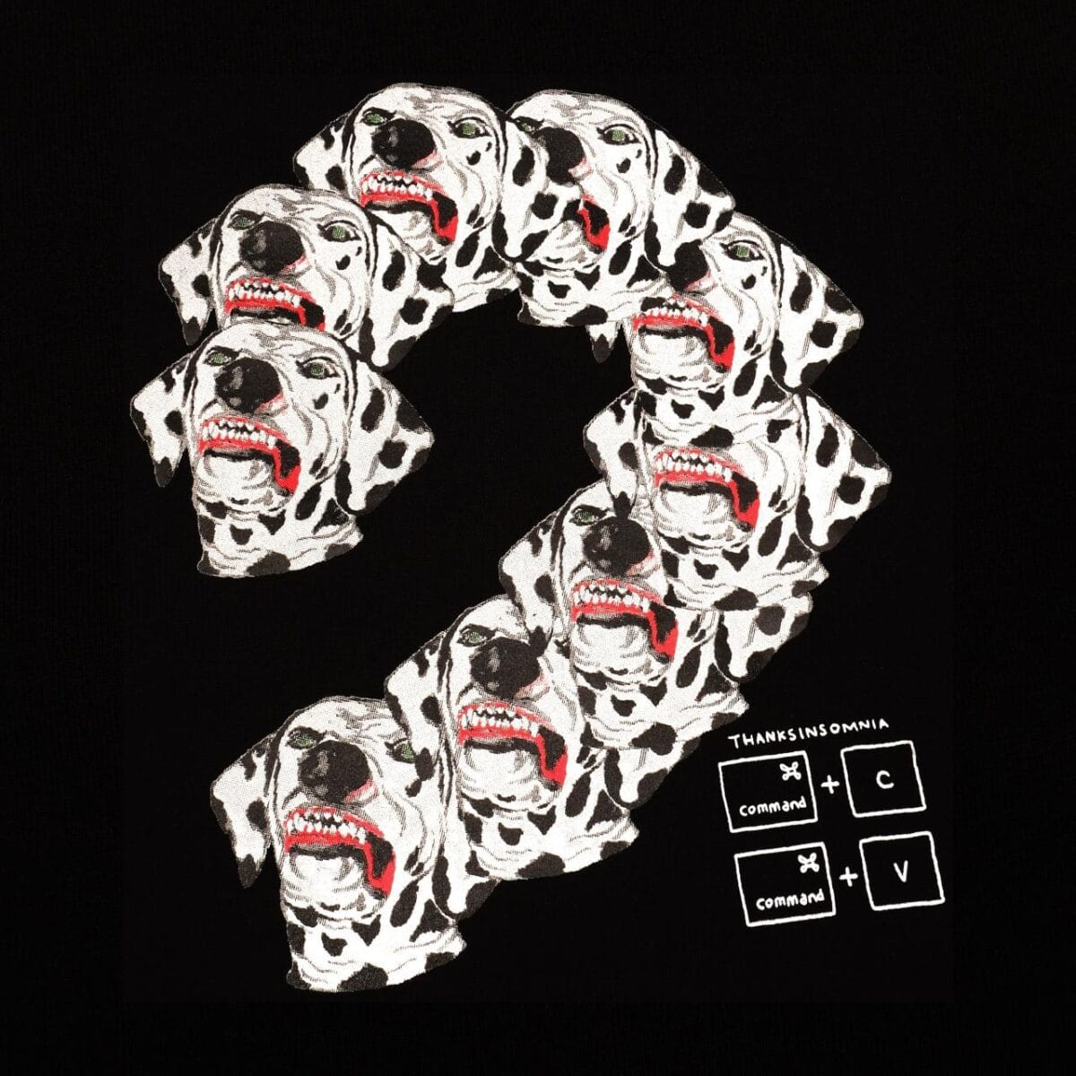 Tshirt Nayara Black Thanksinsomnia - Gambar 2