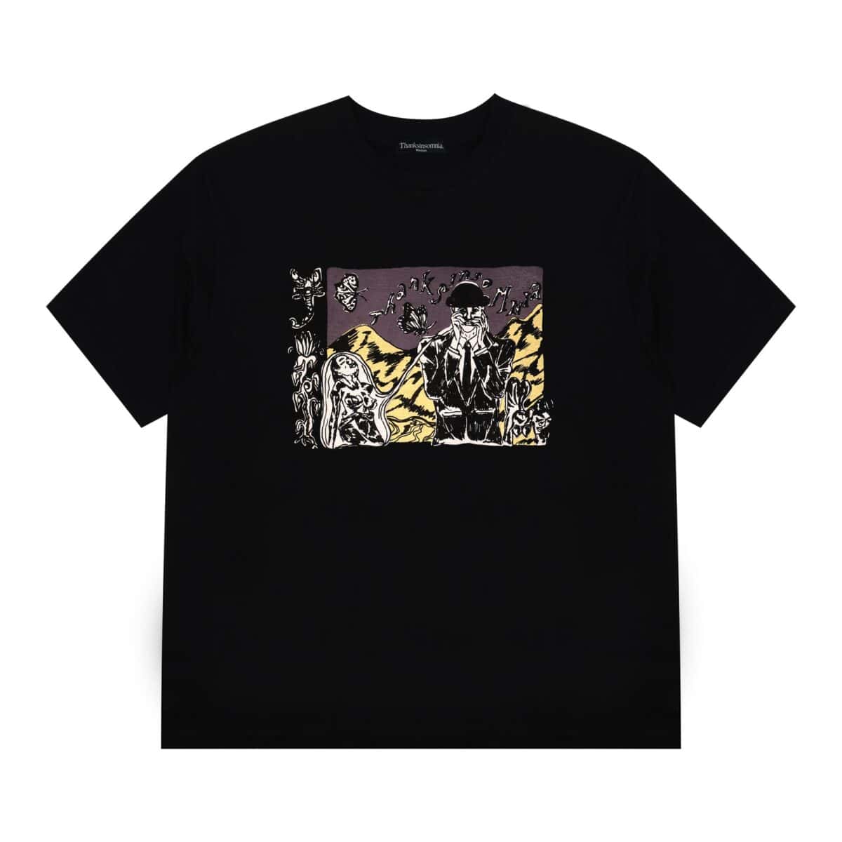 Tshirt Meadow Black Thanksinsomnia