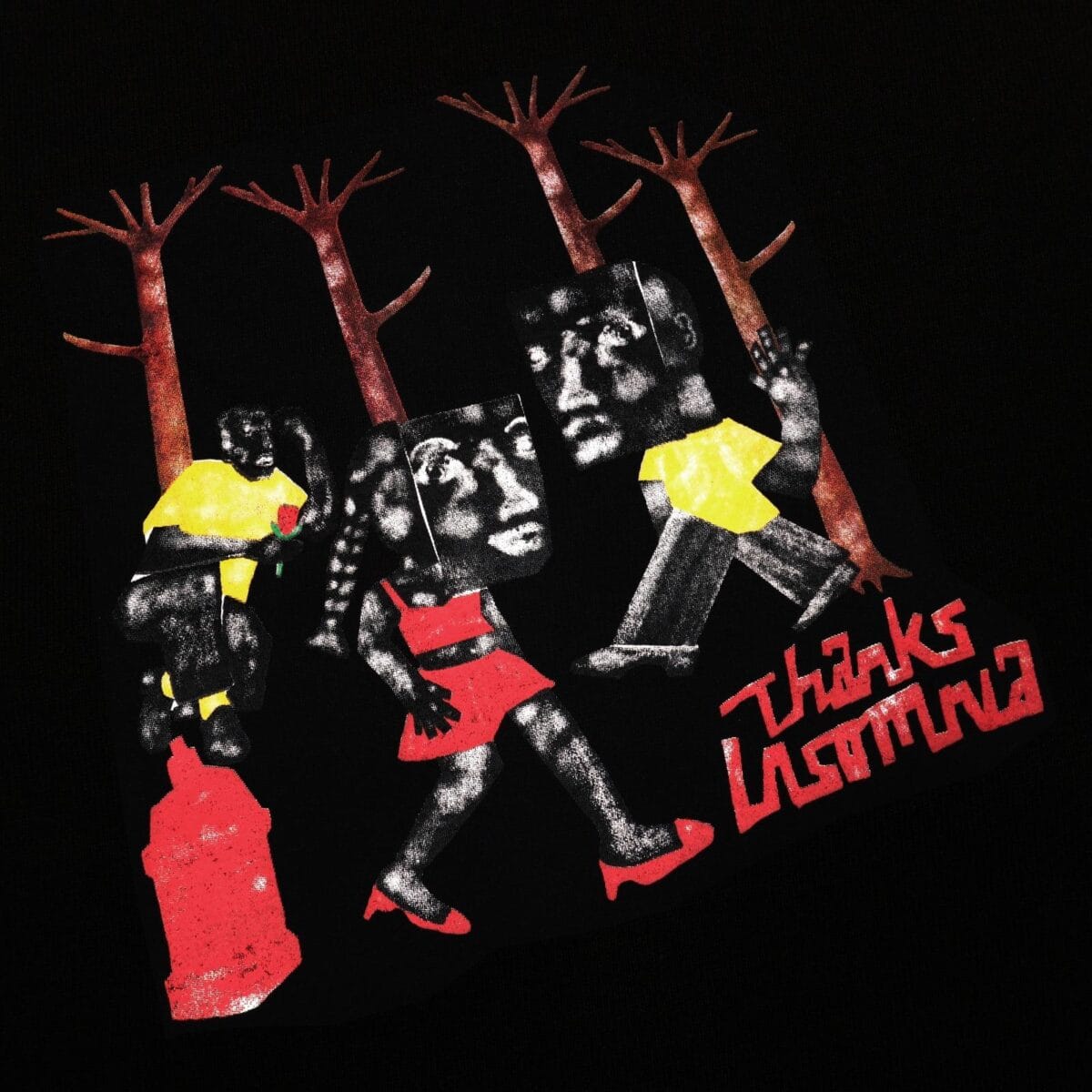 Tshirt Jufine Black Thanksinsomnia - Gambar 2