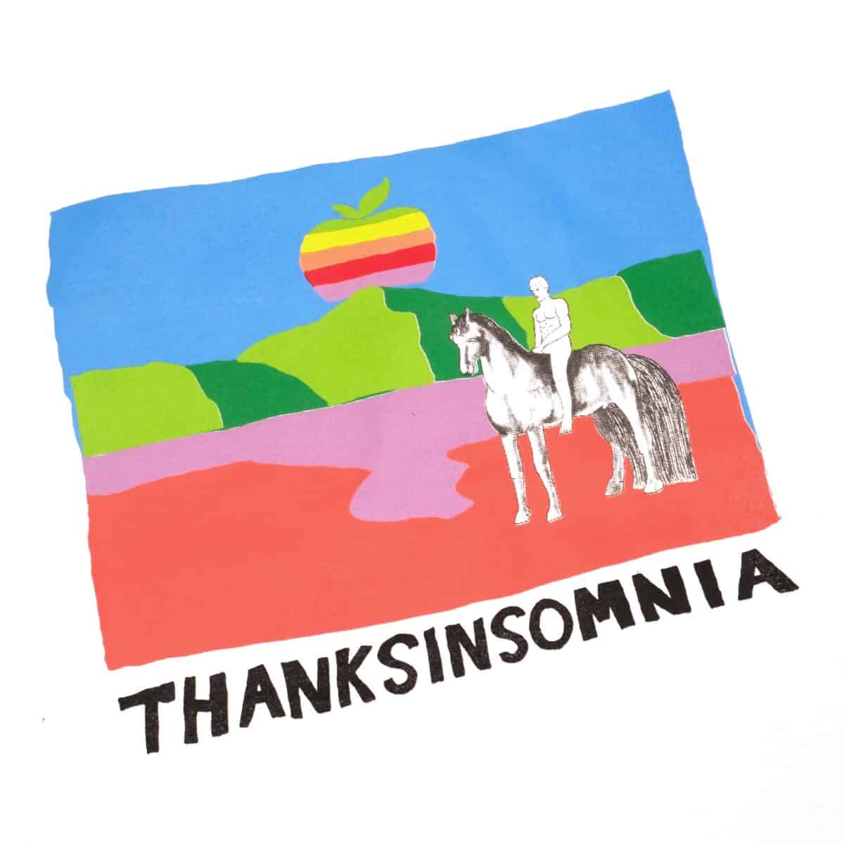 Tshirt Hanami White Thanksinsomnia - Gambar 2