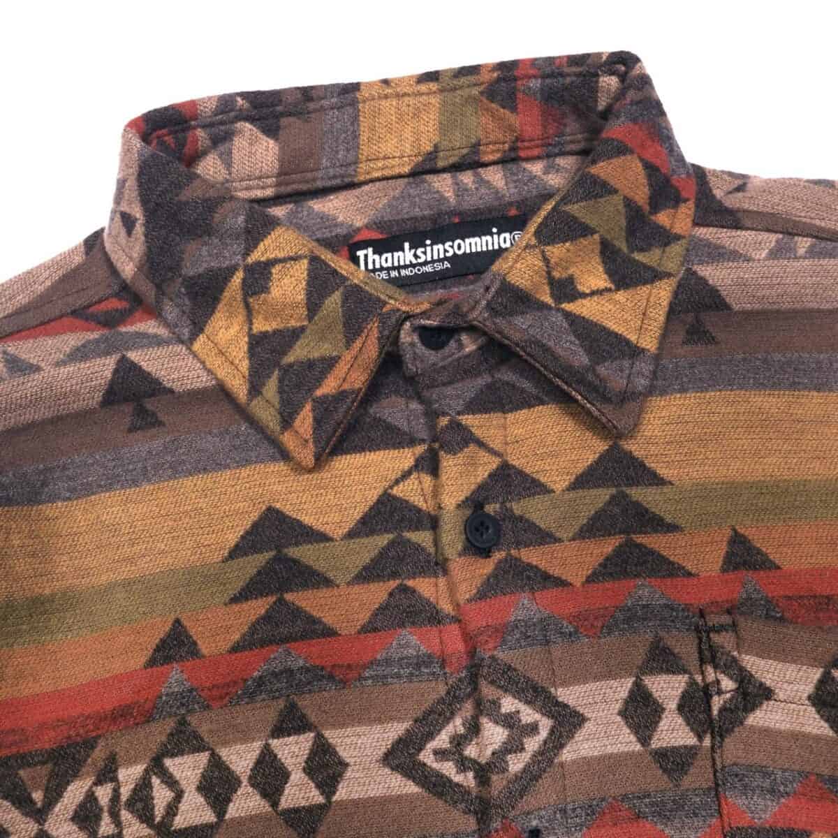 Long Shirt Danila Brown Thanksinsomnia - Gambar 2