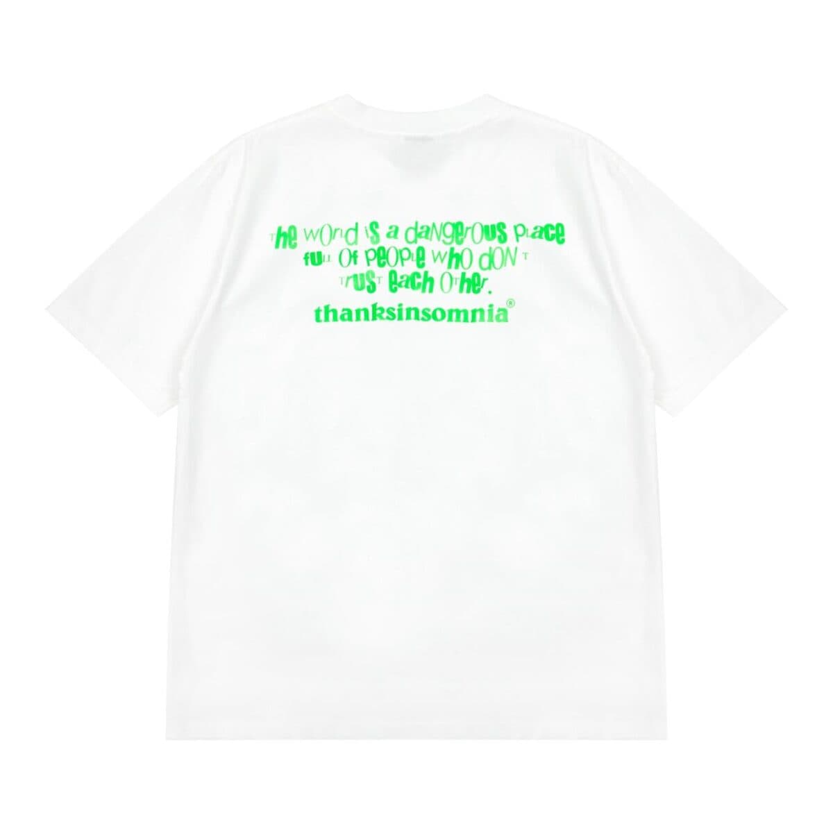 Tshirt Cireline White Thanksinsomnia - Gambar 2