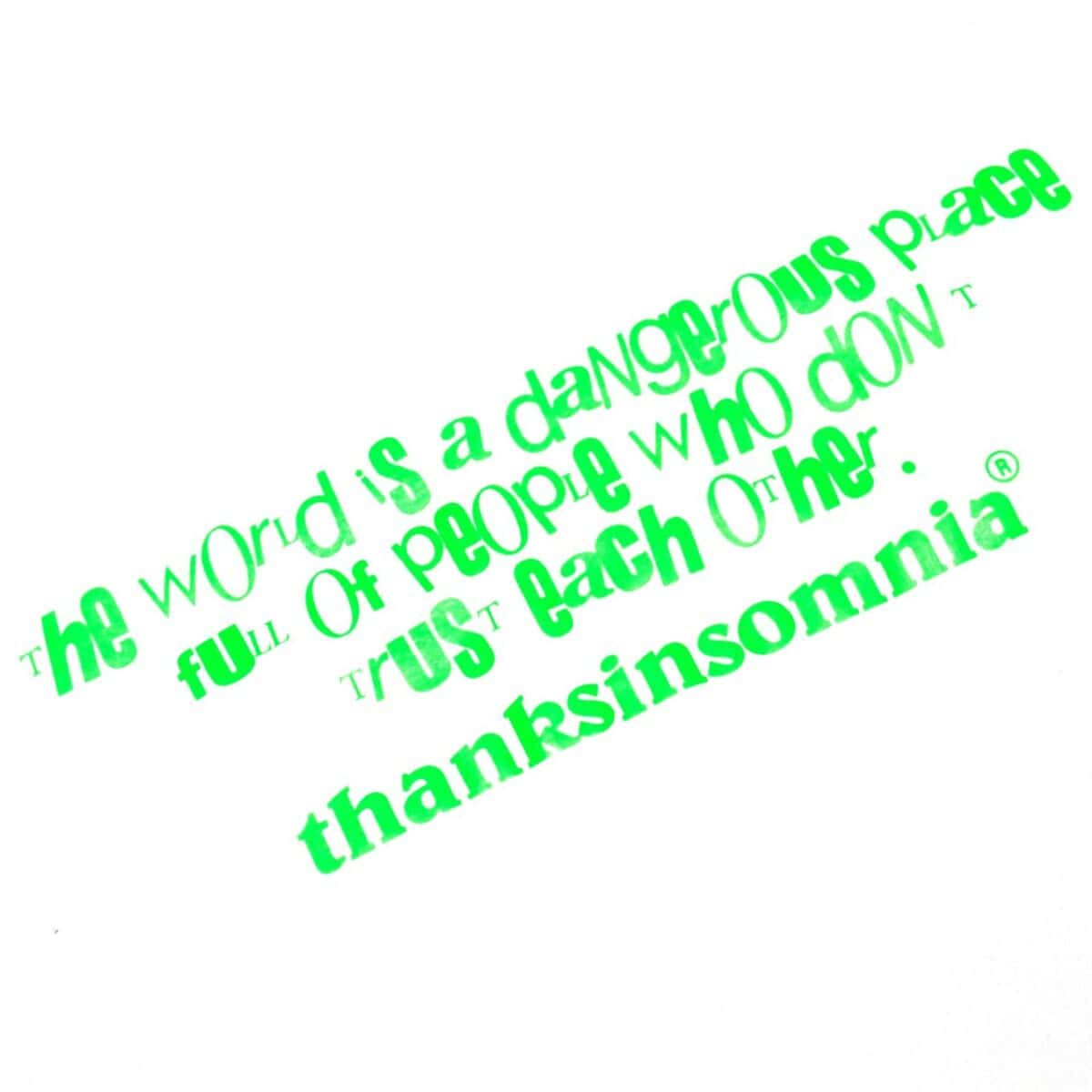 Tshirt Cireline White Thanksinsomnia - Gambar 4