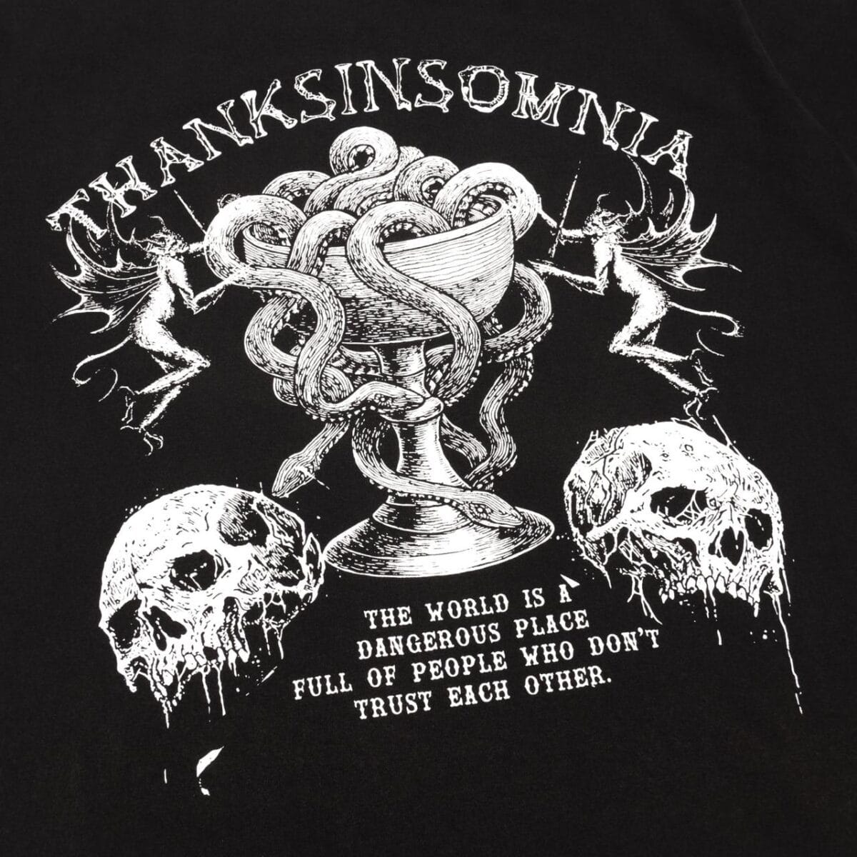 Tshirt Aelinor Black Thanksinsomnia - Gambar 2