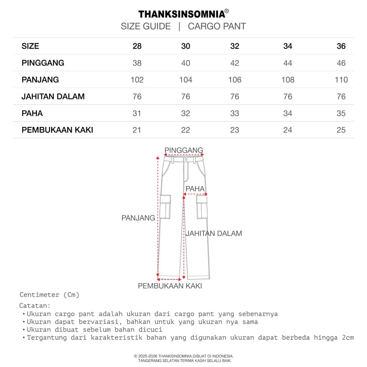 Cargo Pants Dravelle Camo Thanksinsomnia - Gambar 5