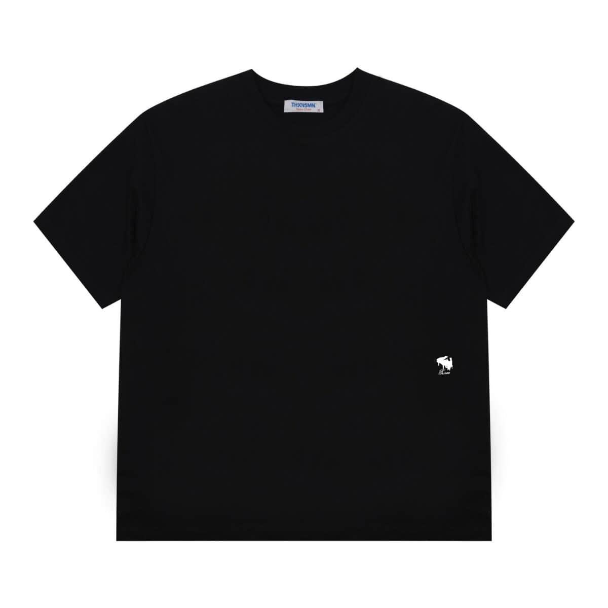 Tshirt Flory Black Cotton 250 Gsm Thanksinsomnia