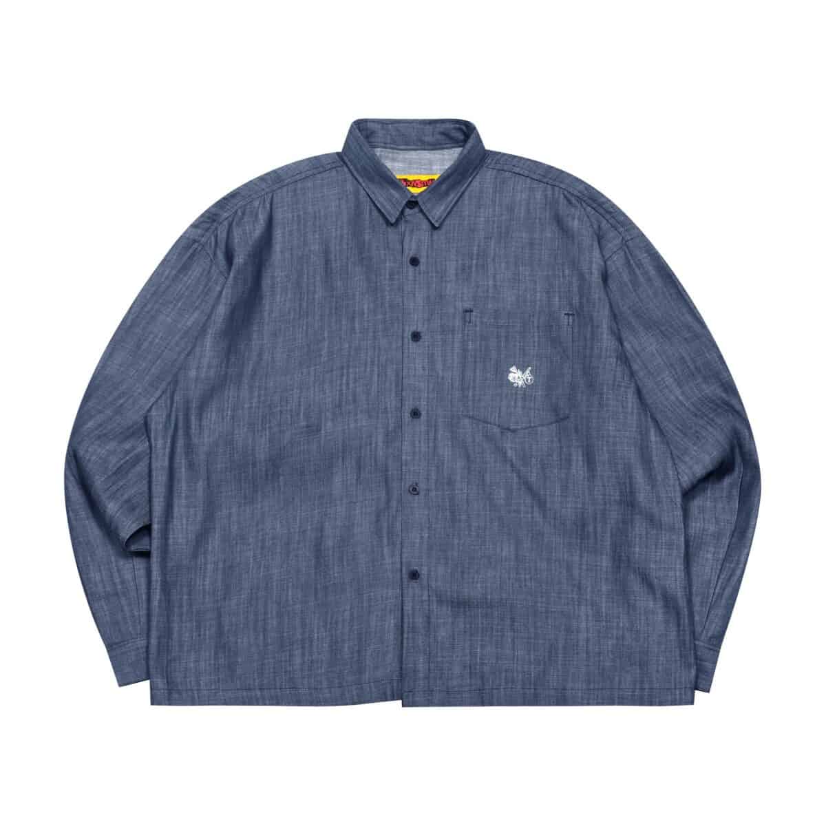 01 - Long Shirt Fauriel Chambray Blue Thanksinsomnia