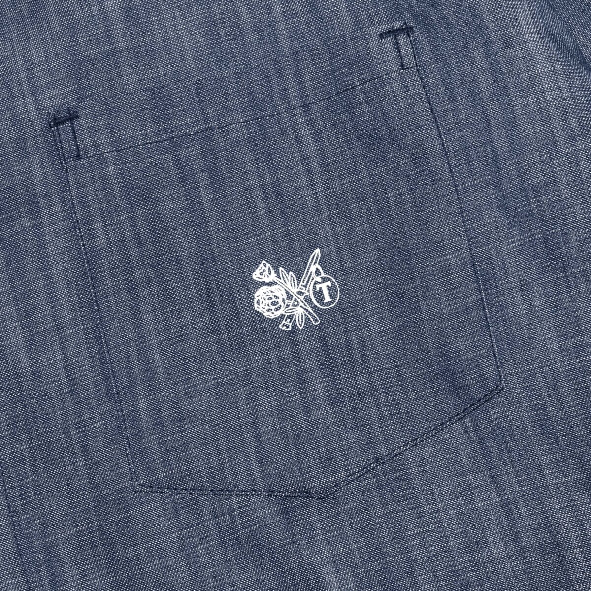 01 - Long Shirt Fauriel Chambray Blue Thanksinsomnia - Gambar 2