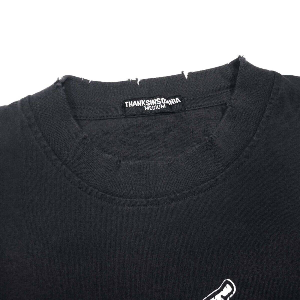 Tshirt Abrielle (Ripped) Black Thanksinsomnia - Gambar 2