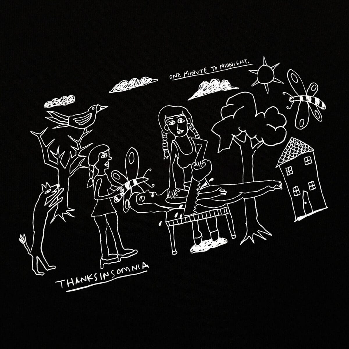 Tshirt Lizette Black Thanksinsomnia - Gambar 2
