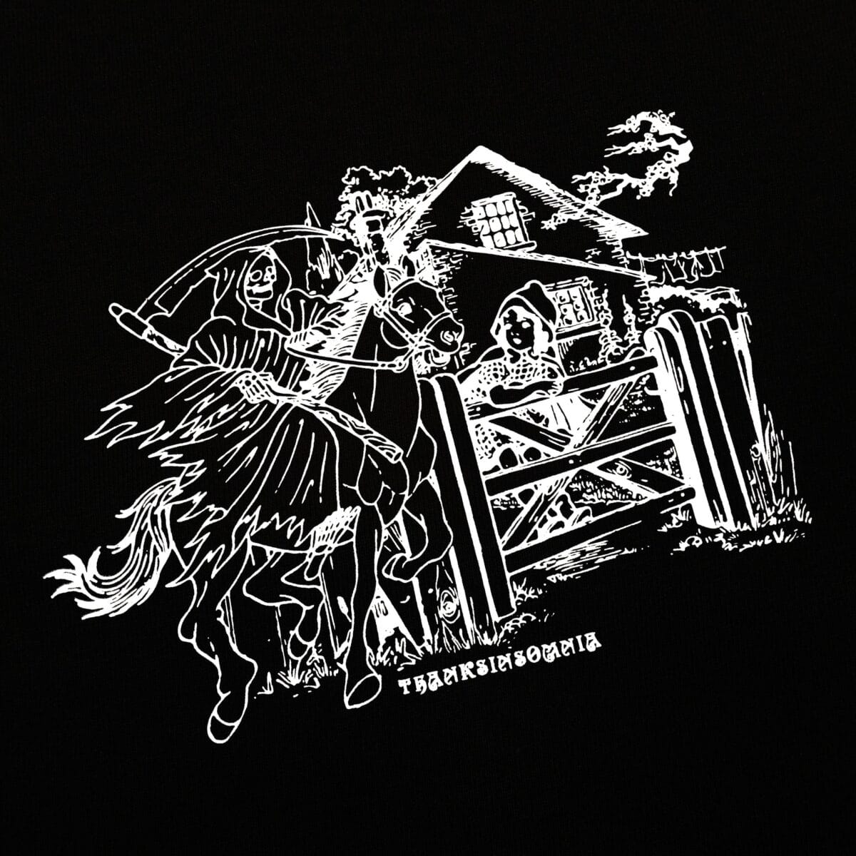 Tshirt Fallora Black Thanksinsomnia - Gambar 2