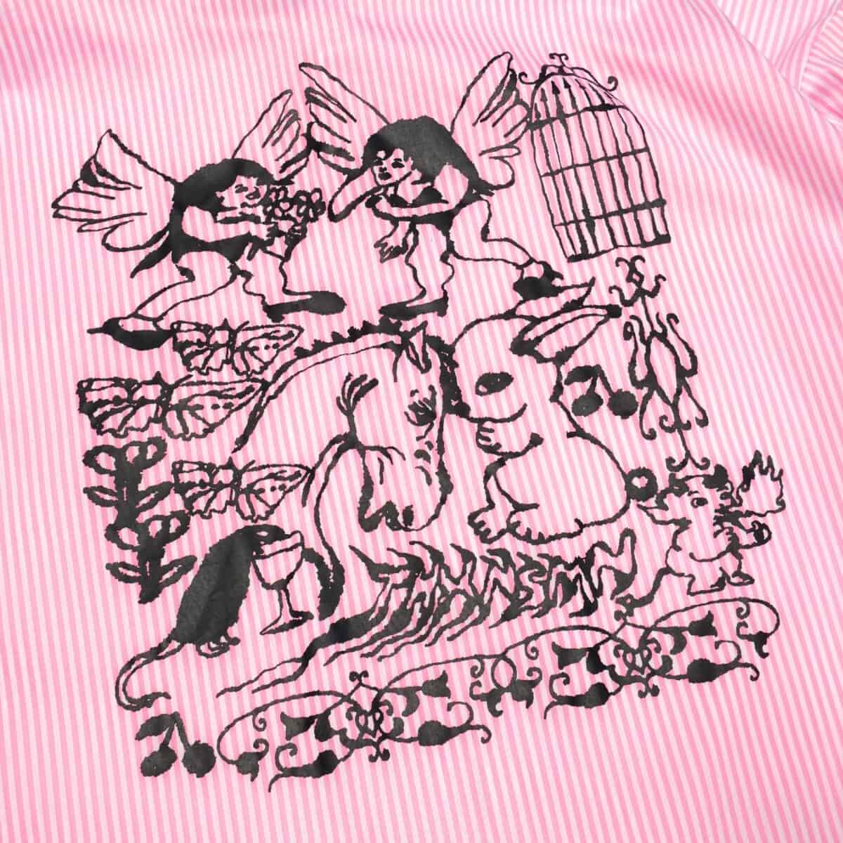 02 - Long Shirt Estelle Striped Pink Thanksinsomnia - Gambar 4