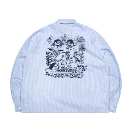 02 - Long Shirt Estelle Striped Blue Thanksinsomnia