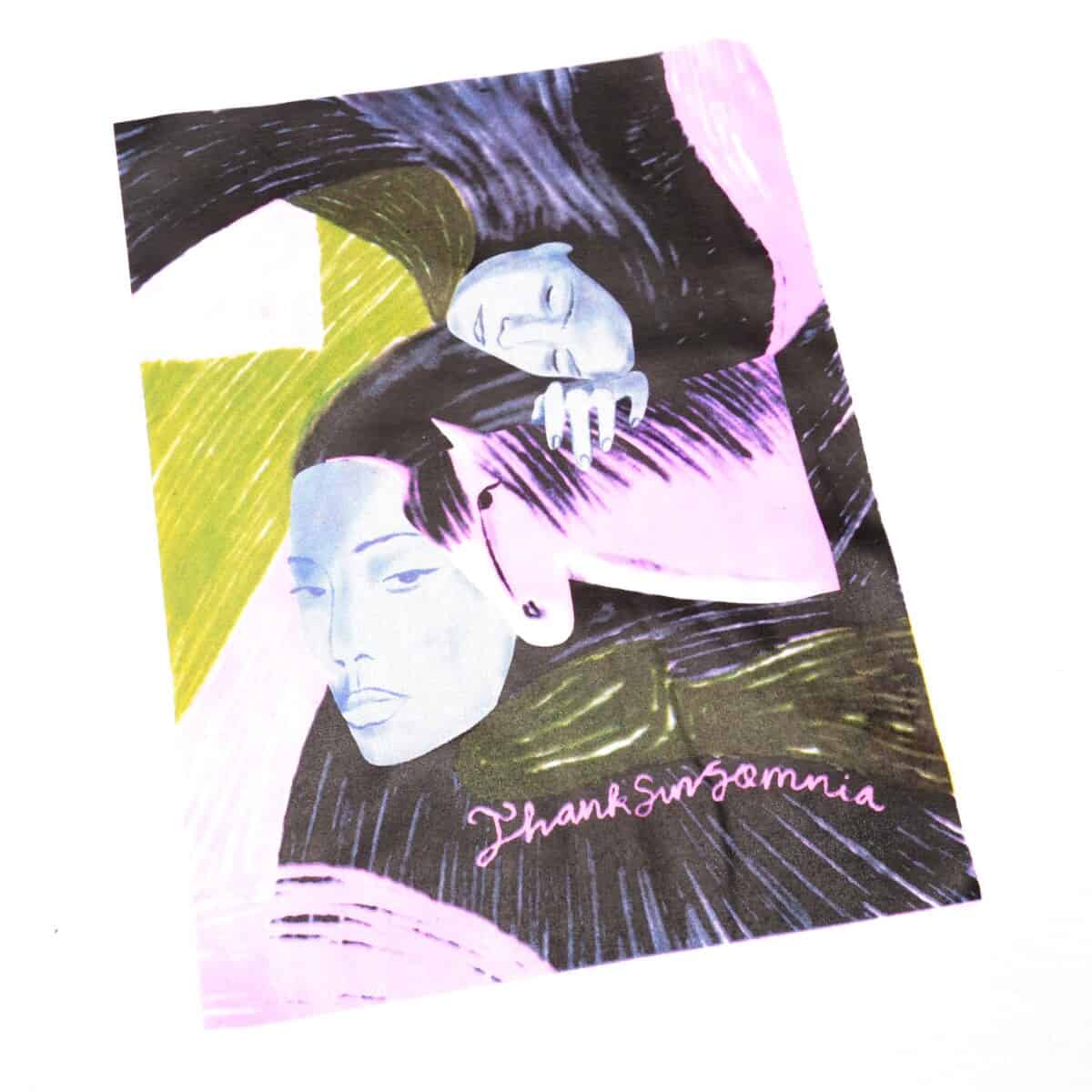 Tshirt Eshara White Thanksinsomnia - Gambar 2