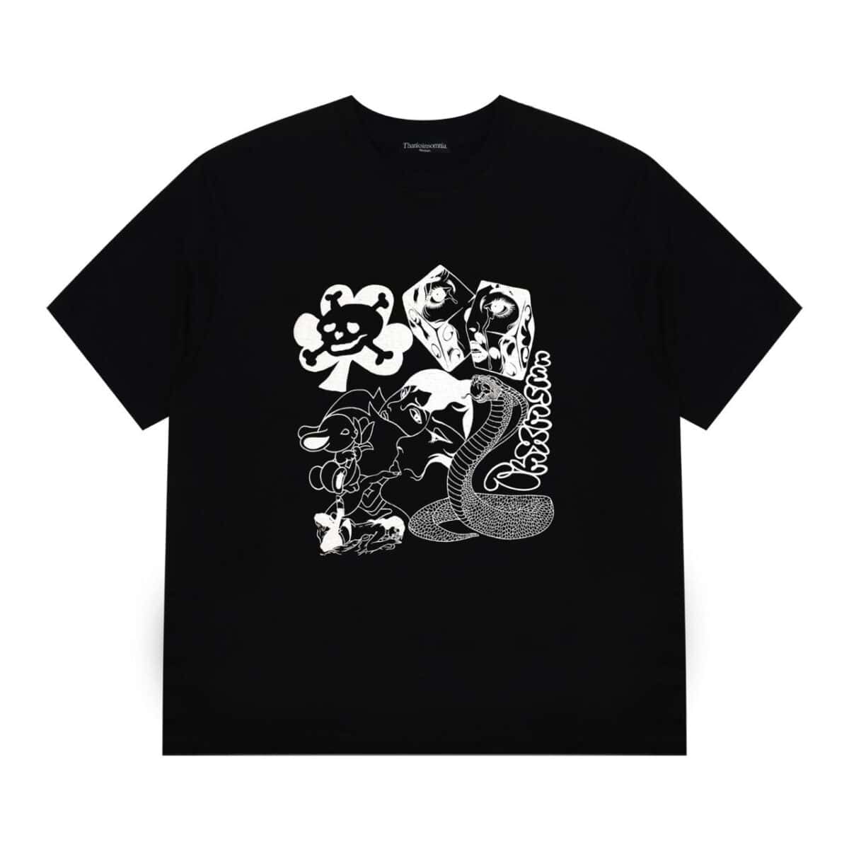 Tshirt Hilda Black Thanksinsomnia