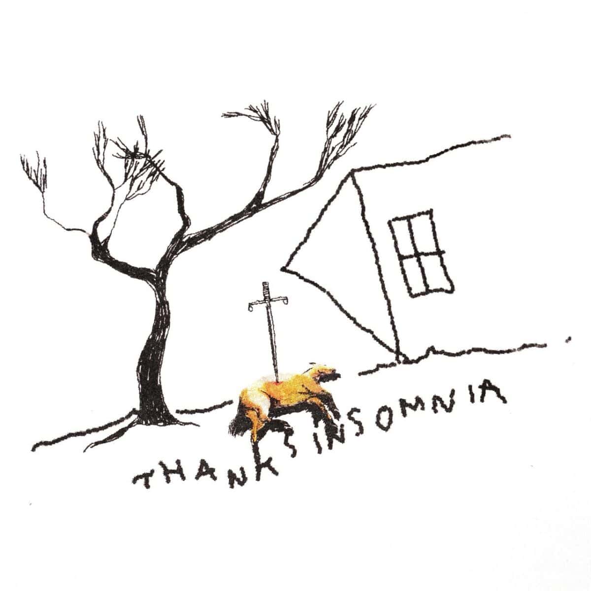 Tshirt Olivine White Thanksinsomnia - Gambar 2