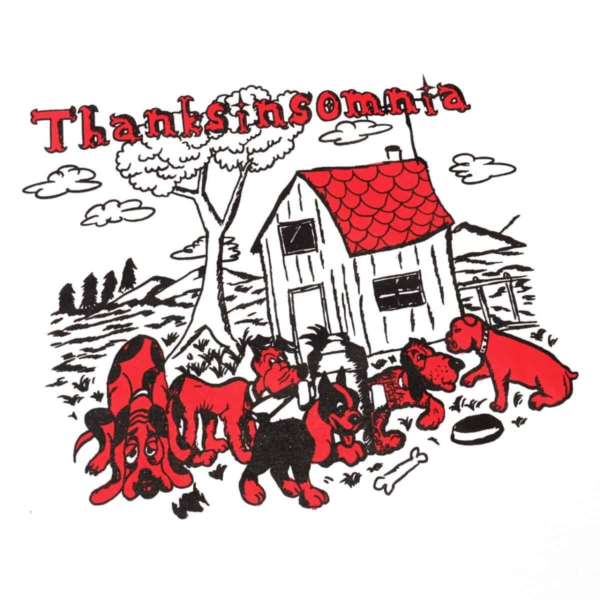 Tshirt Nyree White Thanksinsomnia - Gambar 2