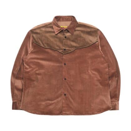 04 - Long Shirt Tessa Western Two Tone Brown Thanksinsomnia