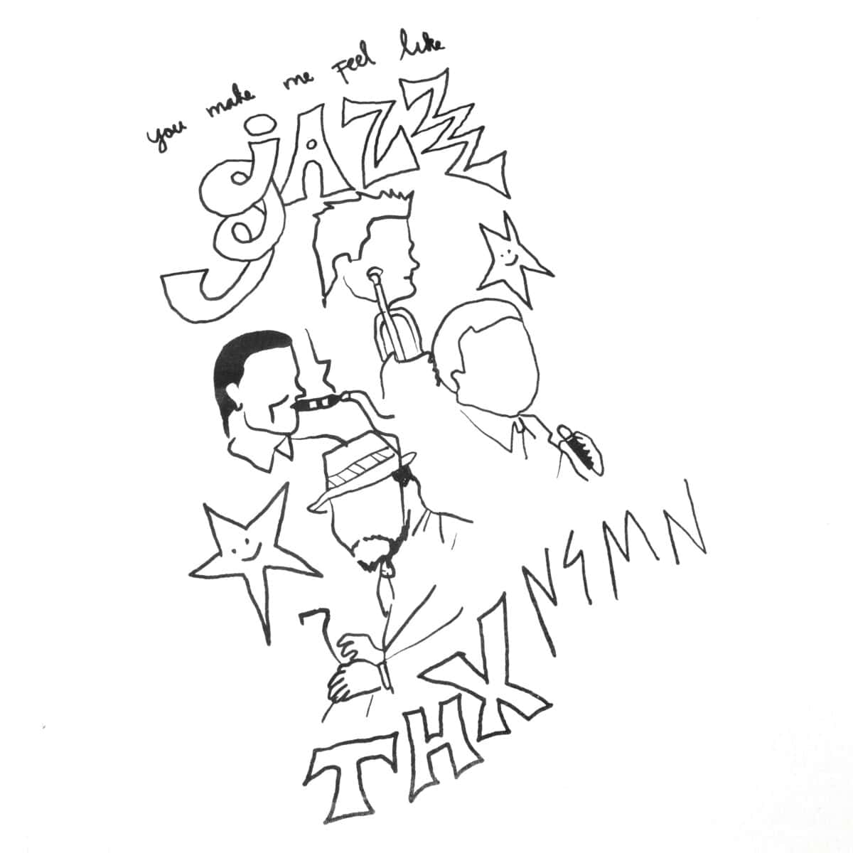 Tshirt Maeva White Thanksinsomnia - Gambar 2