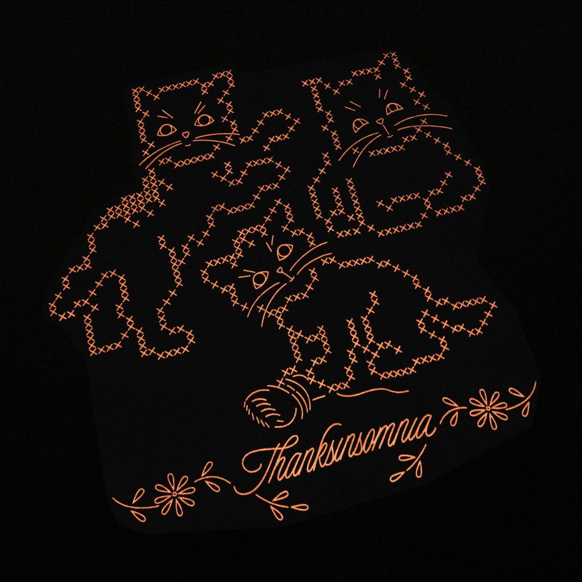 Tshirt Galine Black Thanksinsomnia - Gambar 2