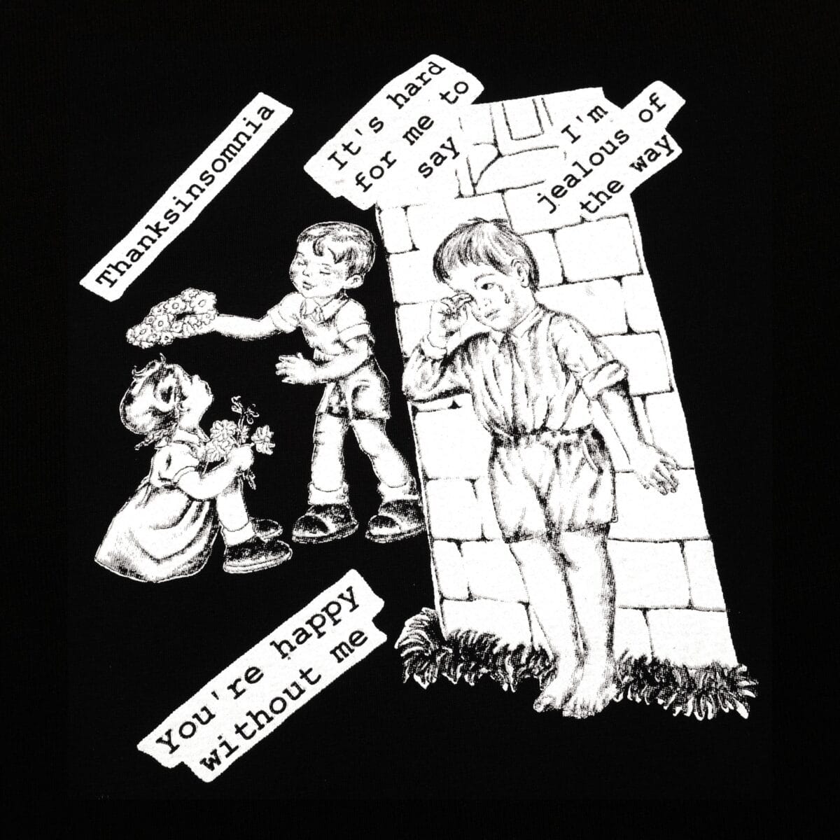 Tshirt Kelura Black Thanksinsomnia - Gambar 2