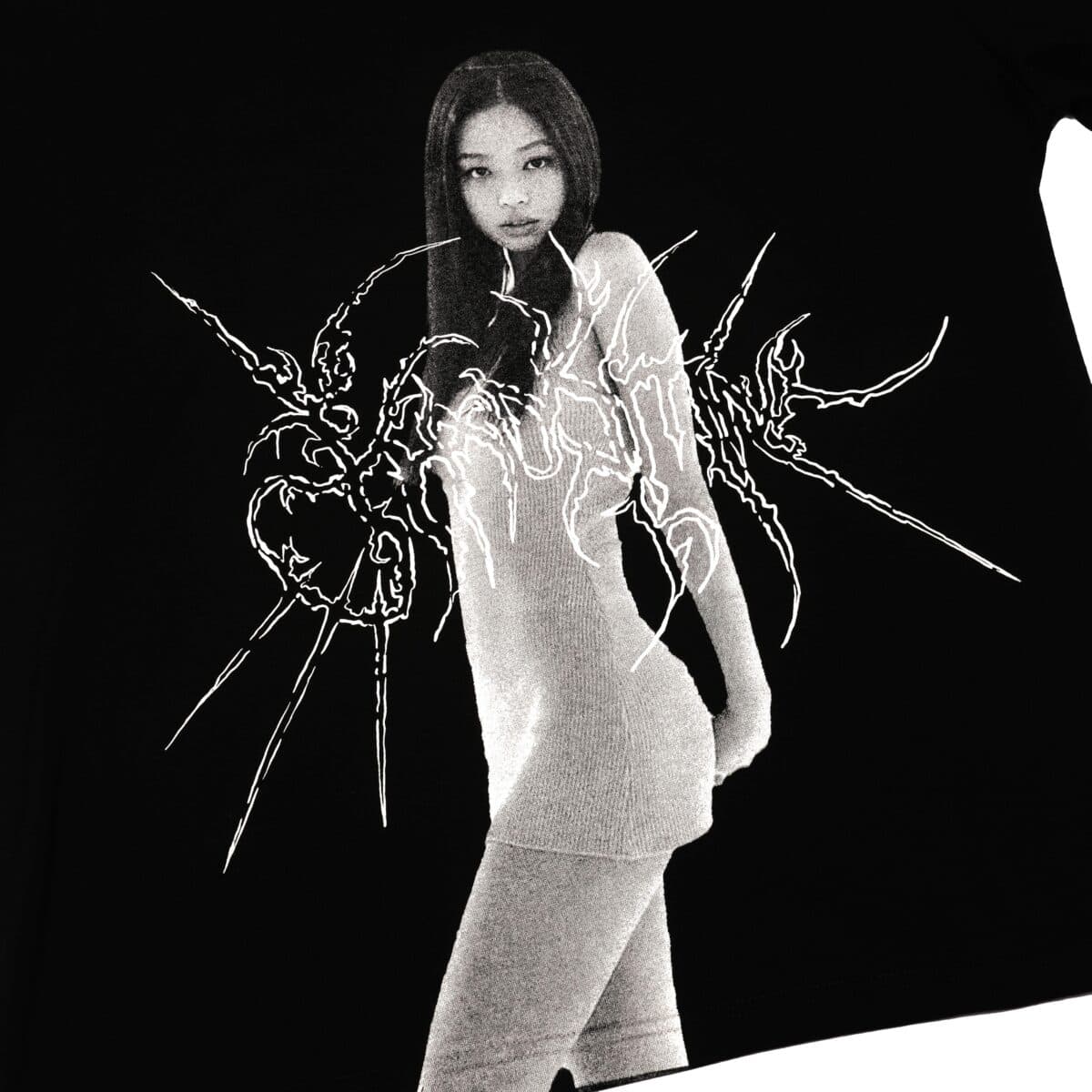 Tshirt Madelie Black Thanksinsomnia - Gambar 2