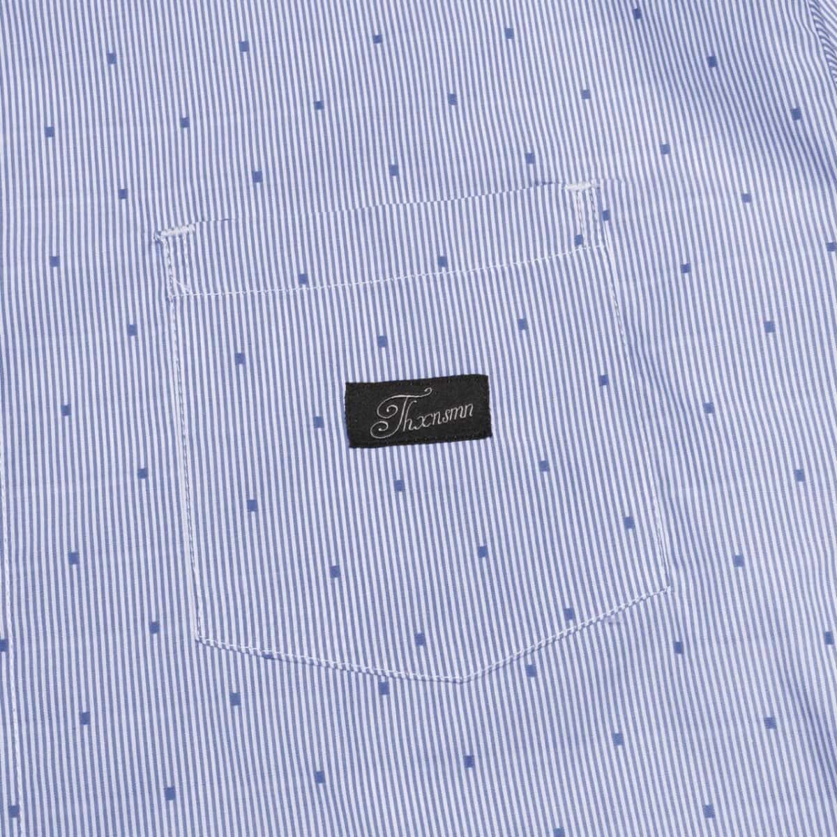 01 - Long Shirt Rihanne Striped Blue Thanksinsomnia - Gambar 2